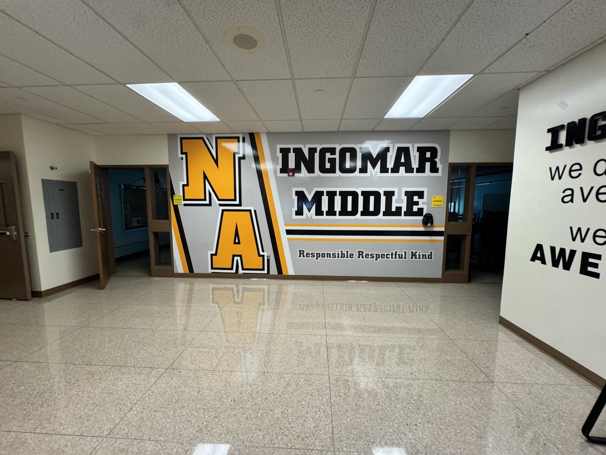 SparkSigns's tweet image. Thanks to North Allegheny Ingomar Middle School for having us install vinyl graphics throughout the school! A great way to bring spirit &amp;amp; energy to the space. Best of luck this year!

👉 sparksigns.com

#spark #sparksigns #vinylgraphics #schoolsignage #NorthAllegheny