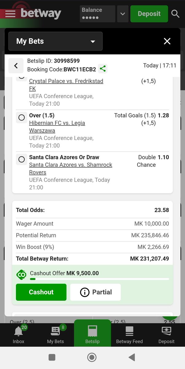 Phori (@mangwecha) on Twitter photo BWC0E9AC1>>>396 odds📌
BWC110999>>1,400 odds📌
BWC11ECB2>>22 ODDS❤️
BWC0F7C07>>8 odds❤️
<a href="/BetwayMalawi/">Betway Malawi</a>
Try these if you can💯 BWC0E9AC1>>>396 odds📌
BWC110999>>1,400 odds📌
BWC11ECB2>>22 ODDS❤️
BWC0F7C07>>8 odds❤️
<a href="/BetwayMalawi/">Betway Malawi</a>
Try these if you can💯