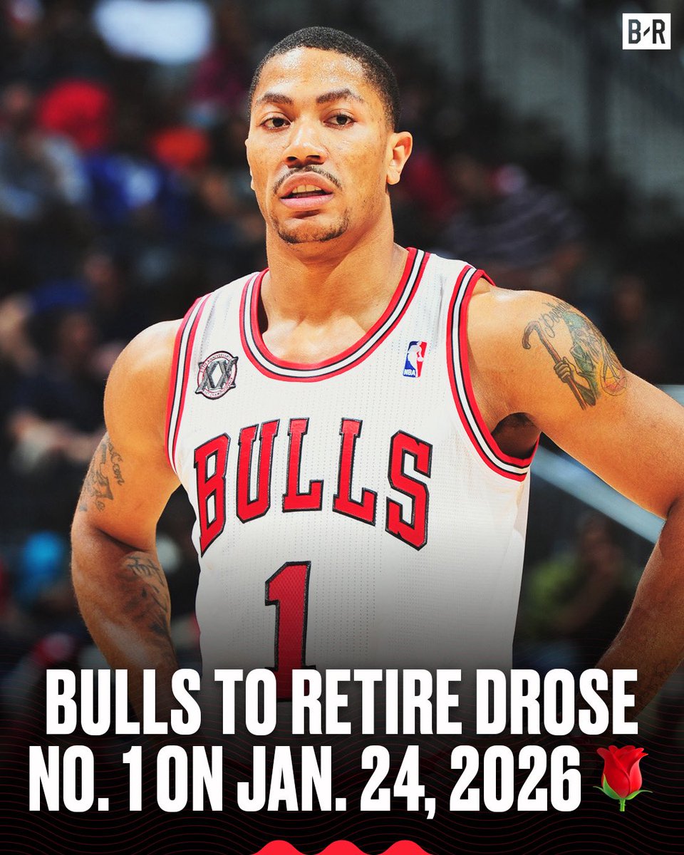 Derrick Rose’s No. 1 will forever be in the rafters in Chicago 🌹