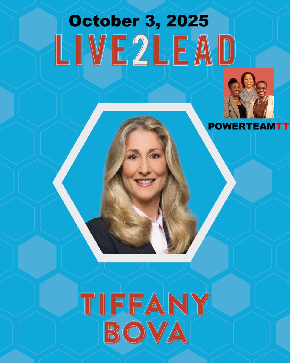 PowerTeamTT1's tweet image. She’s one of the Top 50 Business Thinkers in the World — and she’s coming to Trinidad!
 ✨ Hear Tiffani Bova live at LIVE2LEAD 2025.
📅 Oct 3 | 📍 Arthur Lok Jack Global School of Business
🎟️ REGISTER HERE: powerteamtt.com/product/live2l…
#Innovation #Leadership #LIVE2LEAD #PowerteamTT