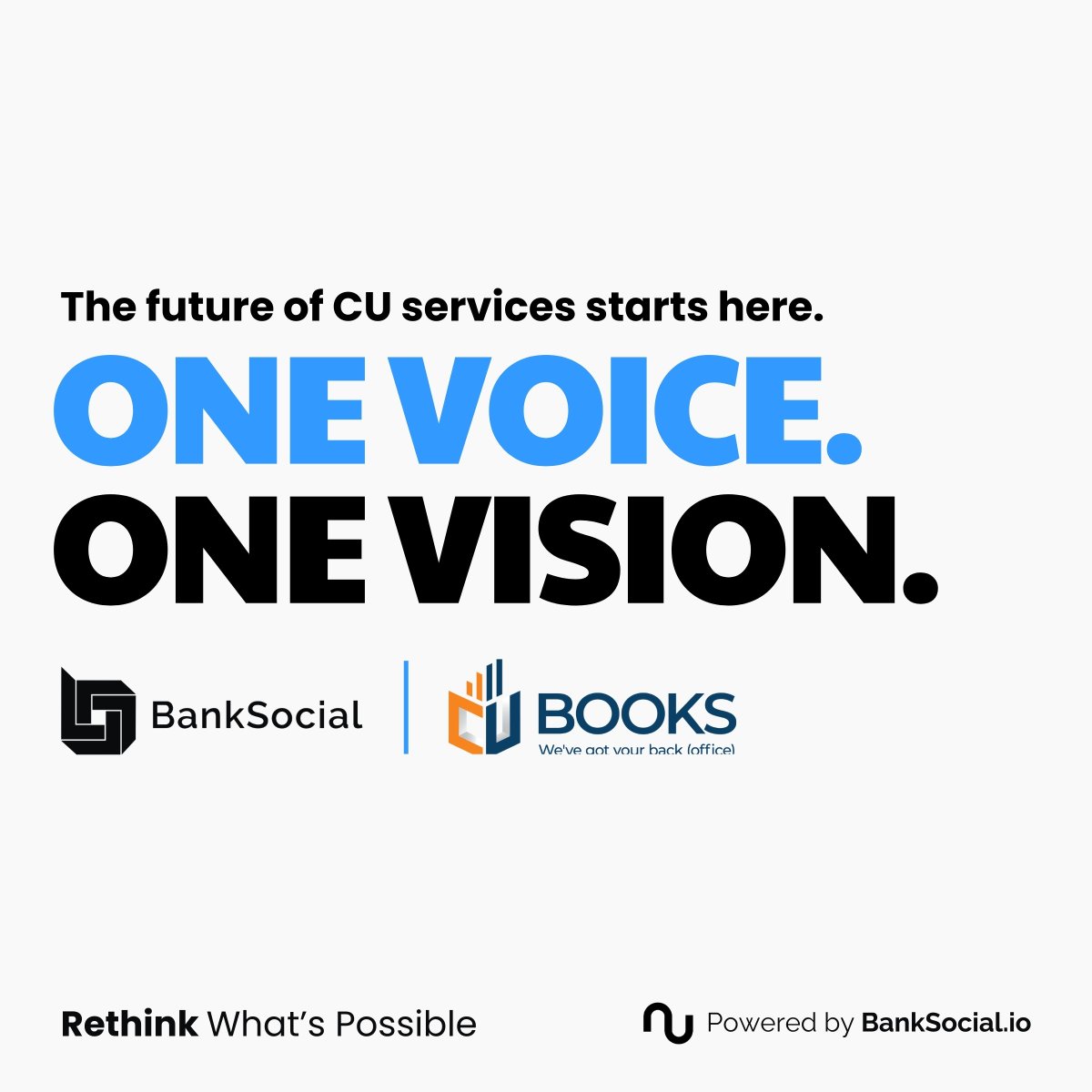 🚀 Big news: BankSocial + CU Books have merged.

This isn’t just a partnership, it’s a force multiplier.

By combining tech + services, we’re unlocking new growth and adoption for credit unions, which means stronger traction for $BSL and our entire community.

👉 One voice. One