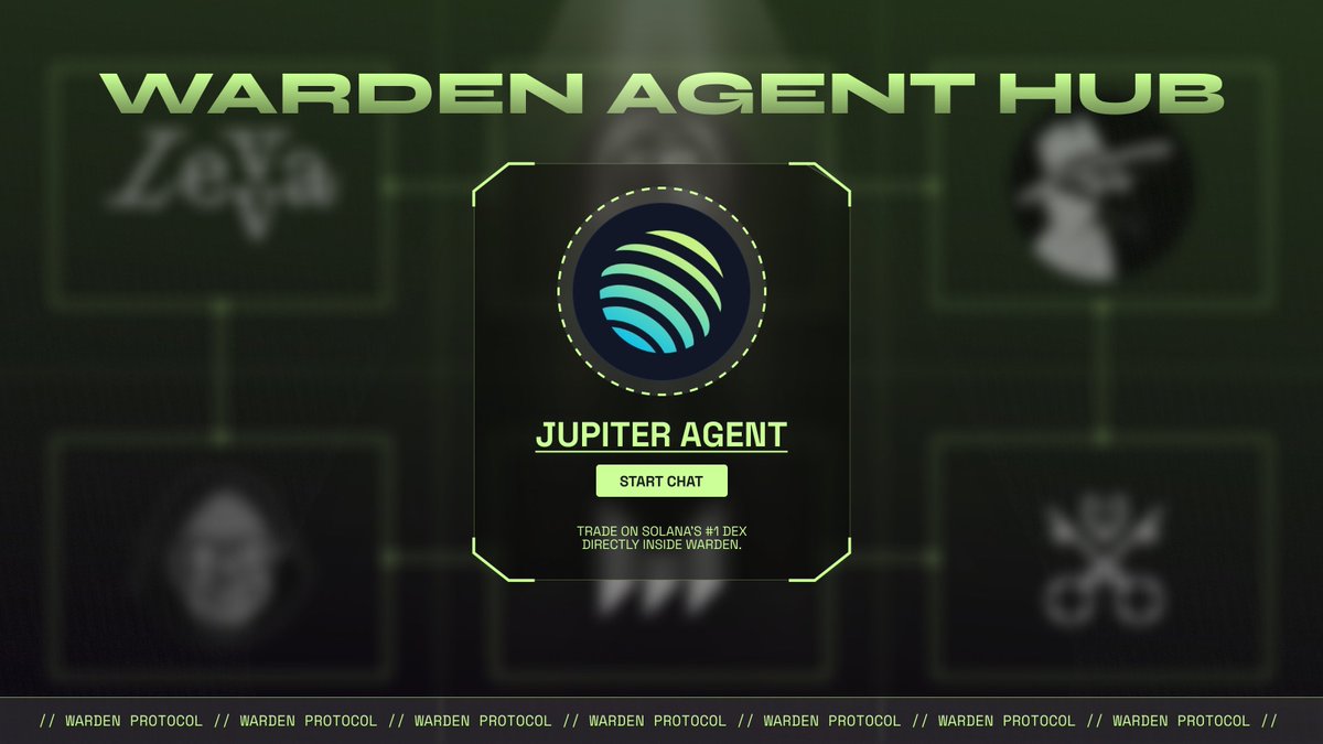 Tech XCHANGE (@defitechxchange) on Twitter photo Warden has done it again
introducing Jupiter agent hub
warden to the moon 🚀🚀🚀
yap about warden 🚀🚀🚀🚀🚀
if not warden i can't do <a href="/wardenprotocol/">Warden</a>
<a href="/CryptoGideon_/">Crypto Gideon(🧠,🧠)</a>
<a href="/DefiShekinah/">Shekinah 👑</a> Warden has done it again
introducing Jupiter agent hub
warden to the moon 🚀🚀🚀
yap about warden 🚀🚀🚀🚀🚀
if not warden i can't do <a href="/wardenprotocol/">Warden</a>
<a href="/CryptoGideon_/">Crypto Gideon(🧠,🧠)</a>
<a href="/DefiShekinah/">Shekinah 👑</a>