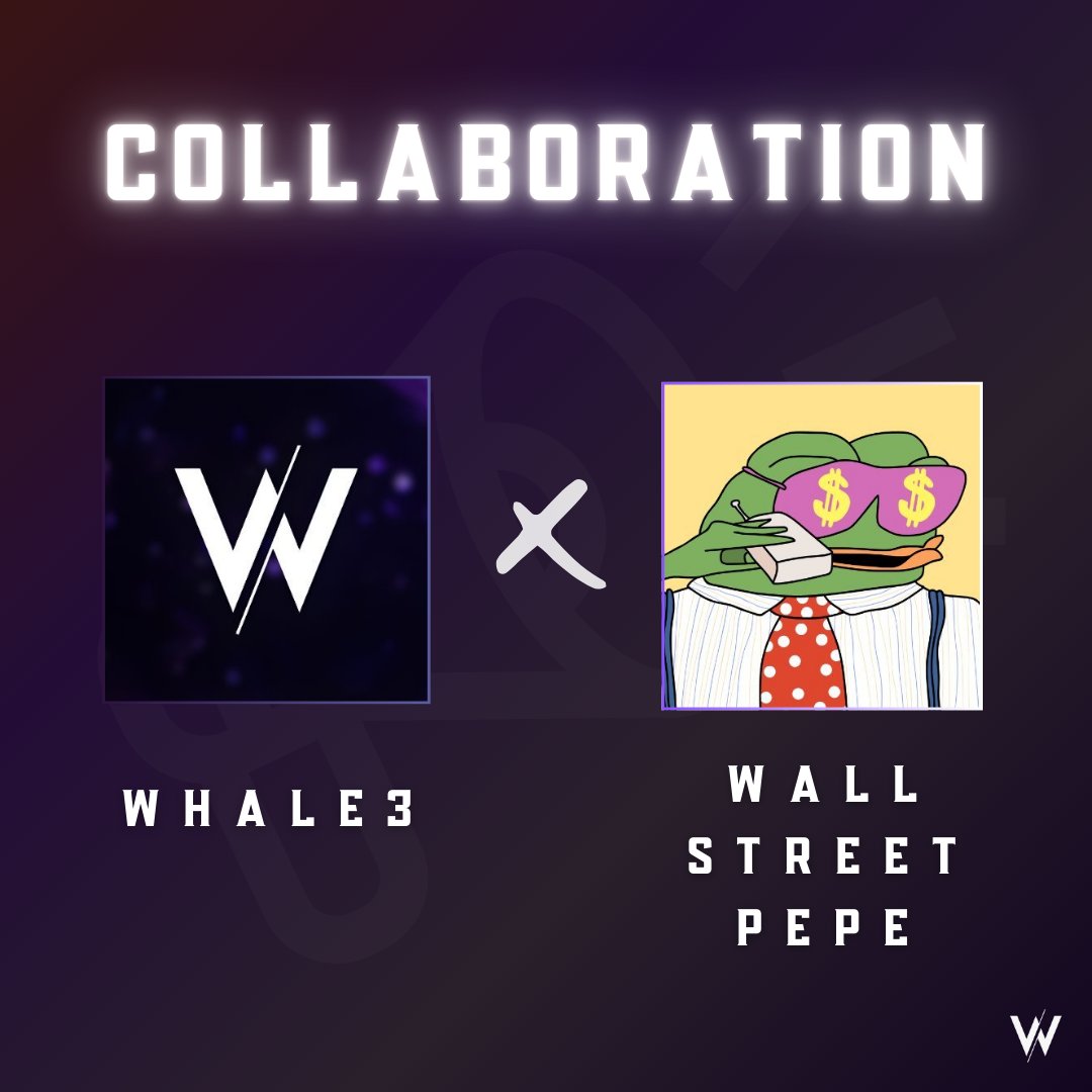 Happy to announce our collaboration with <a href="/WEPEToken/">Wall Street Pepe</a>