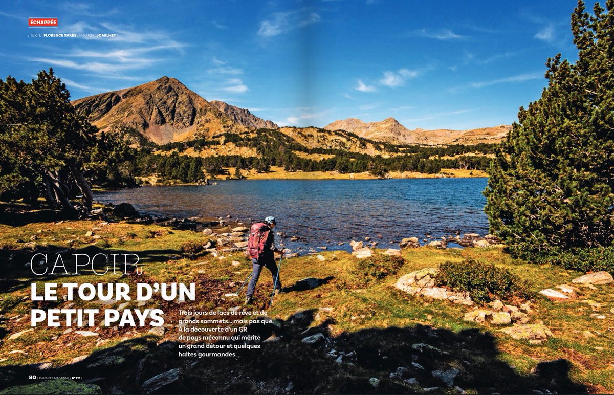 #Publication
La saison des randonnées bat son plein… Et si vous partiez à la découverte des paysages pyrénéens du Tour du Capcir ?
Une marche de 4 jours à découvrir dans le nouveau numéro de Pyrénées Magazine.

#Randonnée #Capcir #Pyrénées
🖋️ Florence Gares
📸 Jc Milhet