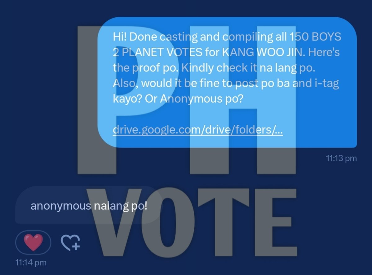 PH VOTE SELLER. (@phvoteseller) on Twitter photo SOLD | 2108 - BOYS 2 PLANET VOTES
π« sold 300 boys2planet votes for KANG WOOJIN 
 purchased by ANONYMOUS 
thank you so much for purchasing  π π«Άπ»
#PHvoteproofs SOLD | 2108 - BOYS 2 PLANET VOTES
π« sold 300 boys2planet votes for KANG WOOJIN 
 purchased by ANONYMOUS 
thank you so much for purchasing  π π«Άπ»
#PHvoteproofs