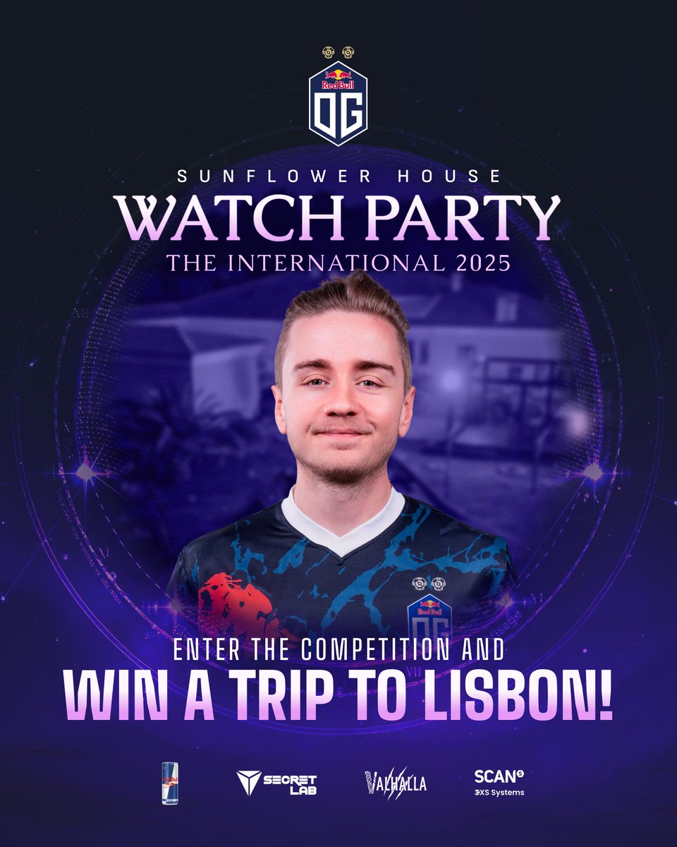 Ready for a once-in-a-lifetime experience? 

We're giving one lucky fan the chance to fly to Lisbon, Portugal, and watch The International 2025 with <a href="/OG_BDN0tail/">Johan Sundstein</a>!

Enter now for a chance to win flights, accommodation, and an exclusive TI watch party at the Sunflower House: