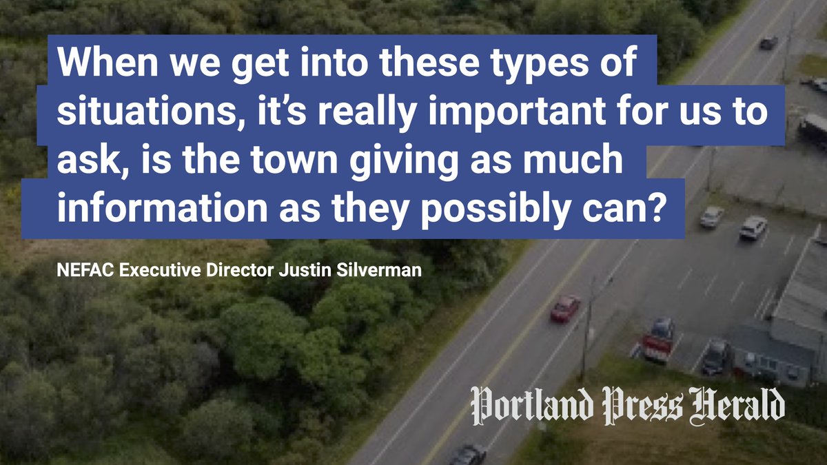 FiveFreedoms's tweet image. NEFAC Executive Director @JustinSilverman speaks to @dekool01 at the @PressHerald about the secrecy in Gorham around a decision to sell town land to Amazon. pressherald.com/2025/08/20/ama…