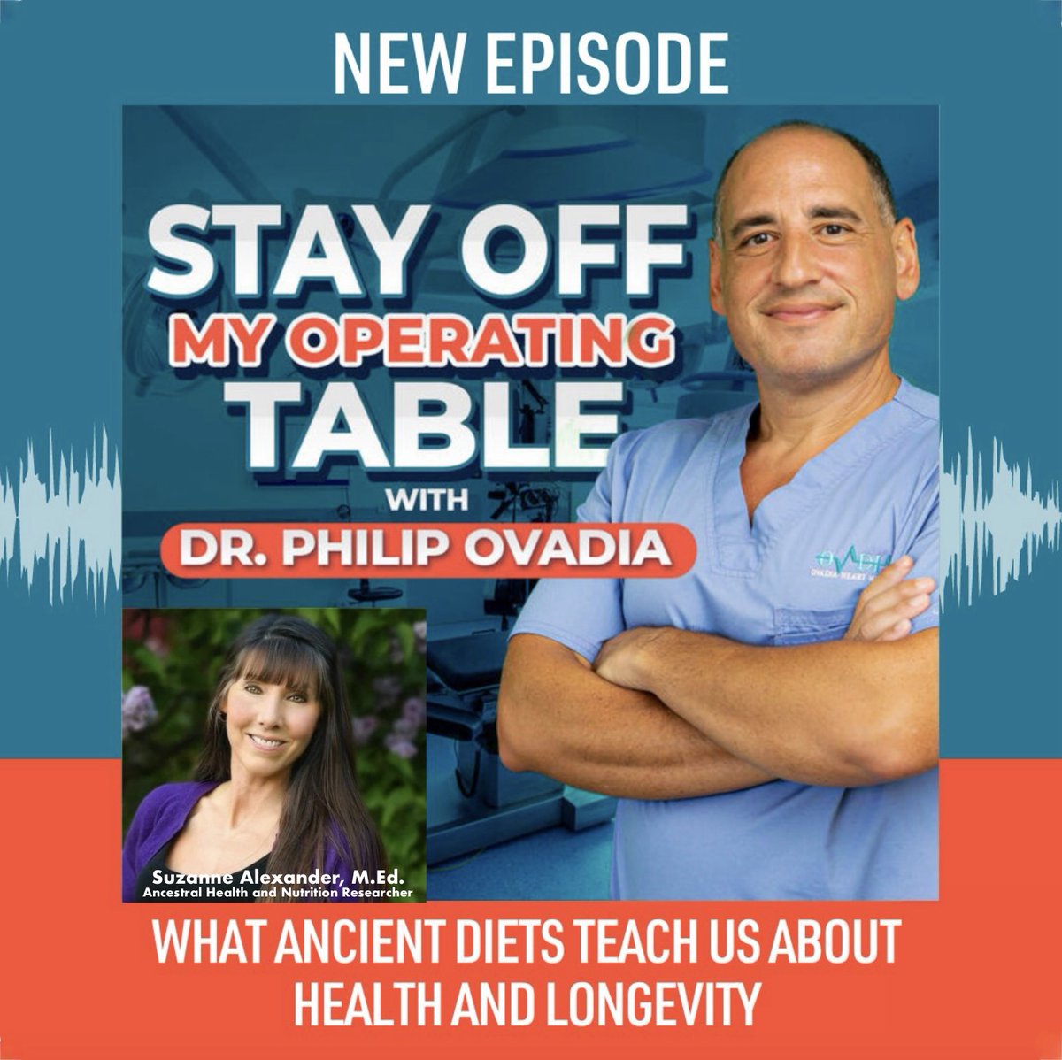 SuzAlexander61's tweet photo. YouTube Podcast Video!
🪶Revisiting Ancestral Truths🌿🏹

I was blessed to be invited back for a second conversation with Dr. Philip Ovadia @ifixhearts (cardiac surgeon, founder of Ovadia Heart Health, &amp; best-selling author of “Stay Off My Operating Table”) and 
1/
@KnobbeMD https://t.co/a3mIujyYUW
