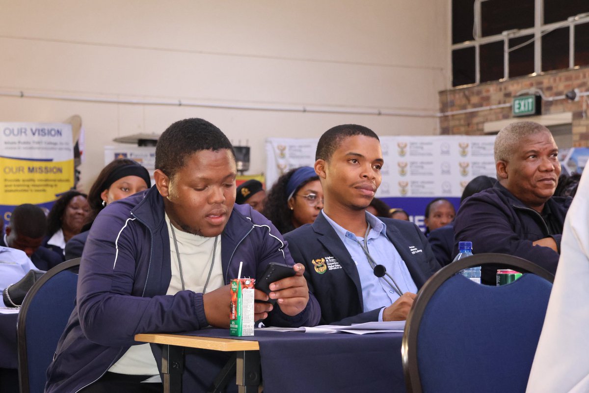 HigherEduTrainingZA (@higheredugovza) on Twitter photo "I emphasize the privileged nature of leadership because it is easy for us to forget that leadership is not a right but a sacred call to serve and not to be served,” said <a href="/DrMimmyGondwe/">Deputy Minister of Higher Education and Training</a> in her address at the SRC inter-college leadership summit, held at Goldfields TVET College. "I emphasize the privileged nature of leadership because it is easy for us to forget that leadership is not a right but a sacred call to serve and not to be served,” said <a href="/DrMimmyGondwe/">Deputy Minister of Higher Education and Training</a> in her address at the SRC inter-college leadership summit, held at Goldfields TVET College.