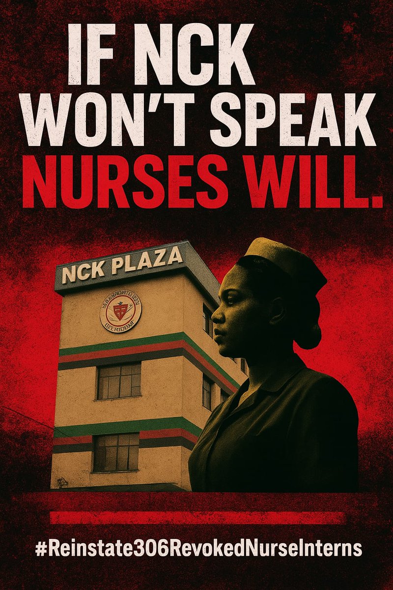 Functions of NCK : Policy Advisory
Advises the Cabinet Secretary and the Ministry on nursing and midwifery policies, standards, and broader healthcare issues.
 <a href="/NCKenya/">Nursing Council of Kenya</a>
<a href="/MOH_Kenya/">Ministry of Health</a> <a href="/HonAdenDuale/">Hon. Aden Duale, EGH</a> 
reinstate  306 BScN Interns <a href="/OkiyaOmtatah/">Okiya Omtatah Okoiti</a> @RichardOnyonka_
