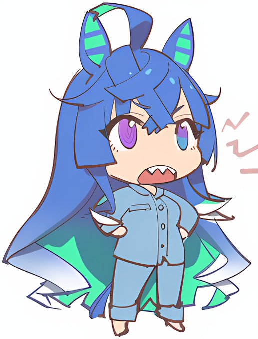 デフォルメ大人ツインターボ
「寝るぞー! 夜更かしはそこまで!」 