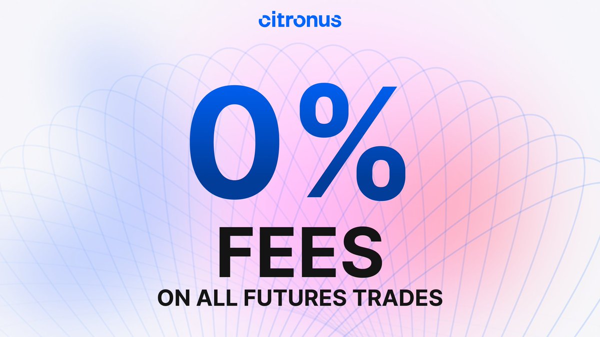 Citro_Official's tweet photo. 💥For real. For now. 💥

For a limited time, during the Trading Competition, we're offering the best conditions in crypto trading:

⚡️0% trading fees on all futures pairs
💸10% back if your position gets liquidated

While others charge — we reward! 🫶
