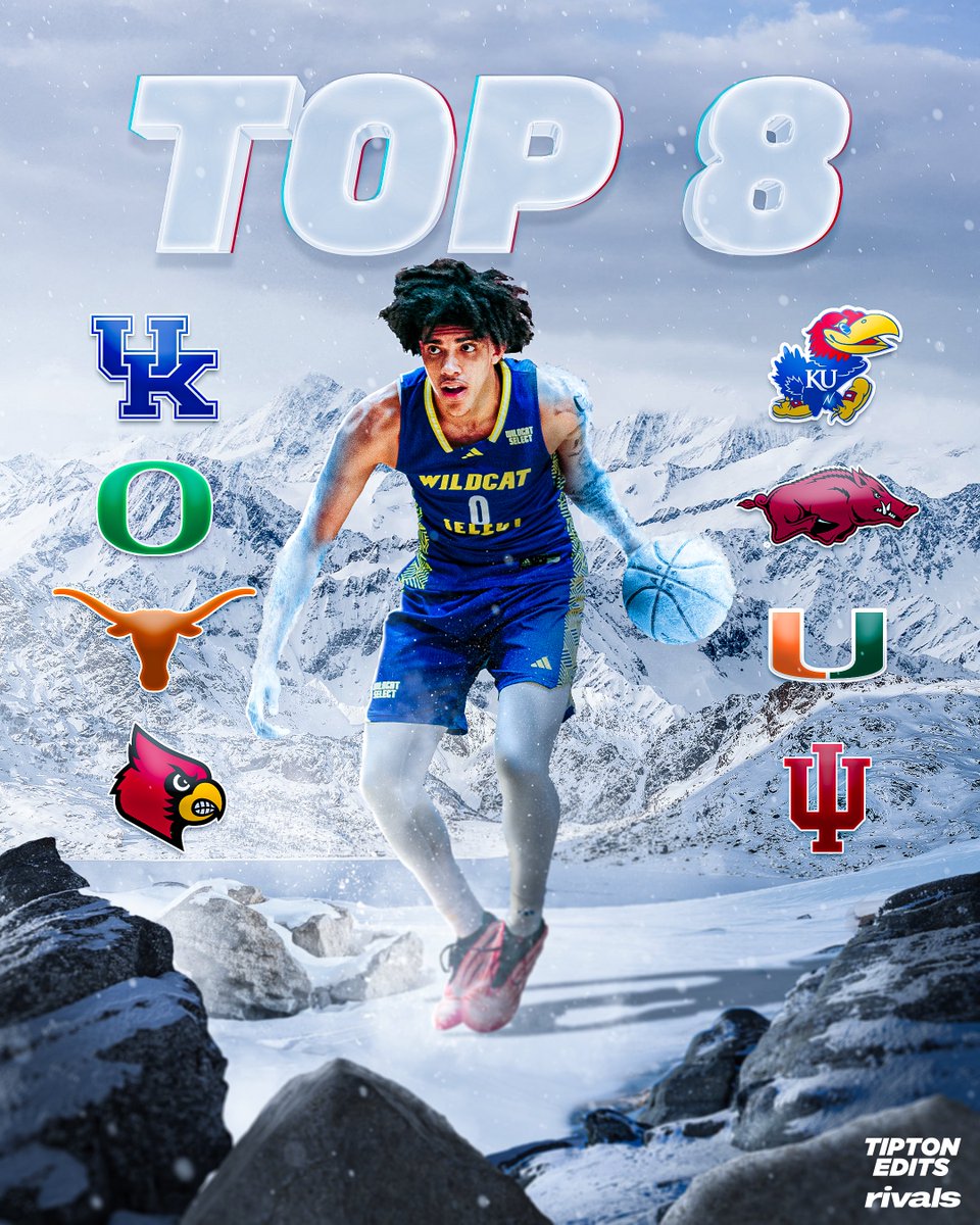 NEWS: 2026 Top-15 overall recruit Tay Kinney is down to eight schools, he tells <a href="/Rivals/">Rivals</a>. 

The 6-2 rising senior is one of the top point guards in the country. 

 on3.com/rivals/news/ta…