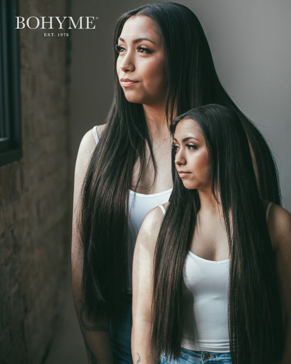 bohyme's tweet photo. Silky Straight extensions are the ultimate versatile style. ✨ Available across our entire collection—from hand-tied to tape-ins—with lengths from 10" to 32" and the most color variations! Discover your perfect look: https://t.co/2DRs91kpsm #Bohyme #hairextensions https://t.co/Qj6l3eTMBS