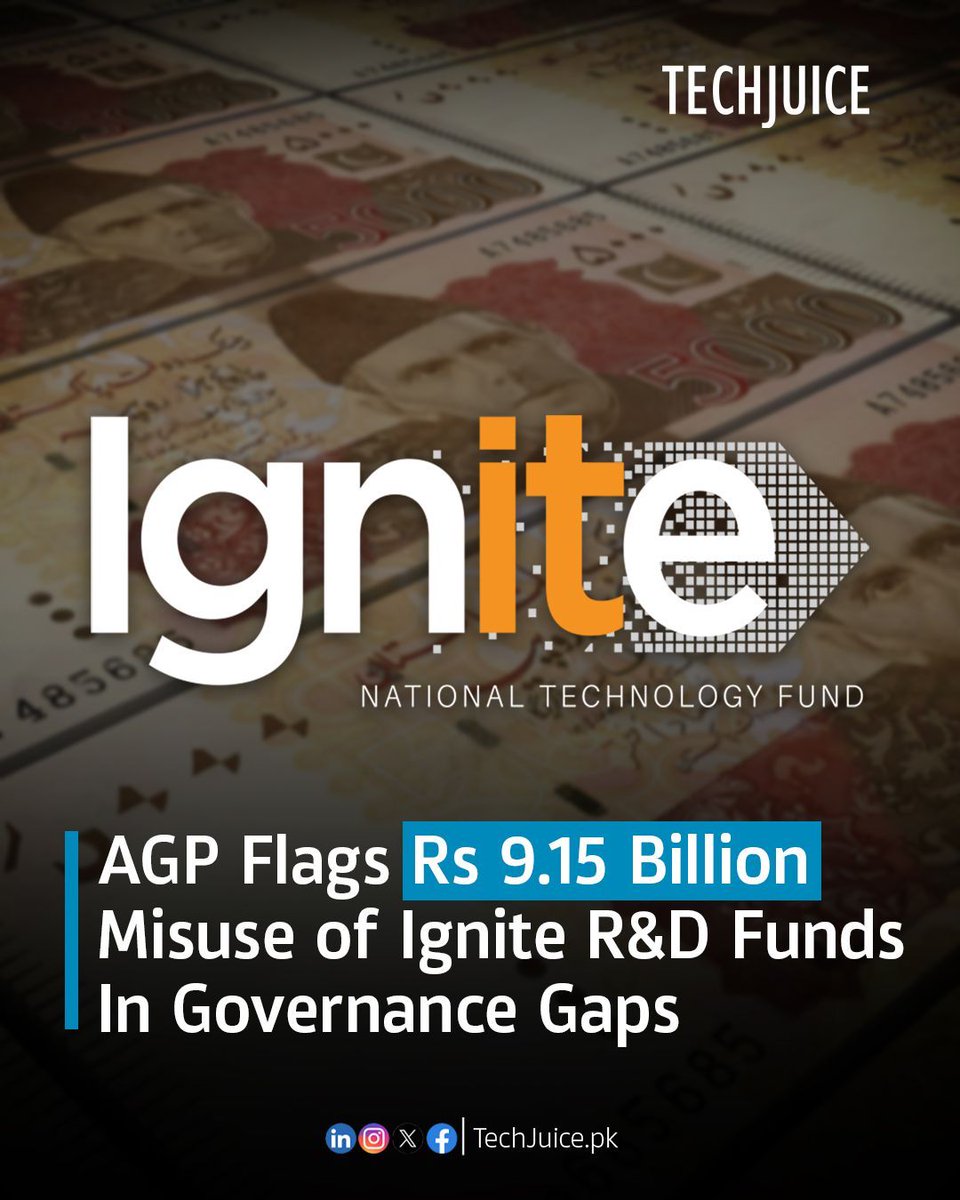 In a startling revelation, the Auditor General of Pakistan (AGP) has uncovered financial irregularities worth Rs9.15 billion in the Ignite R&amp;D Fund transfers.

#AGP #Ignite #ICT #Transparency #Pakistan