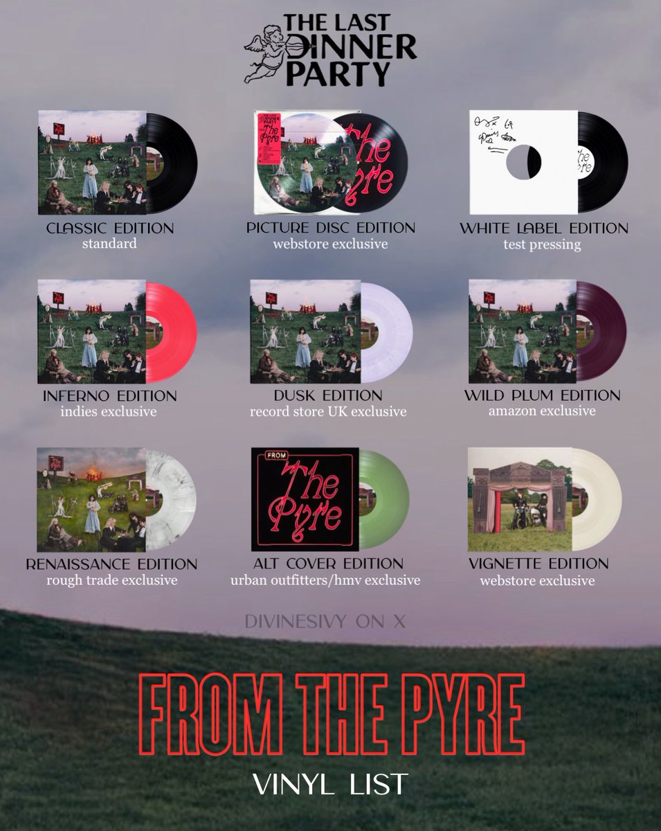 the last dinner party - from the pyre 

vinyl list updated!! 🏹