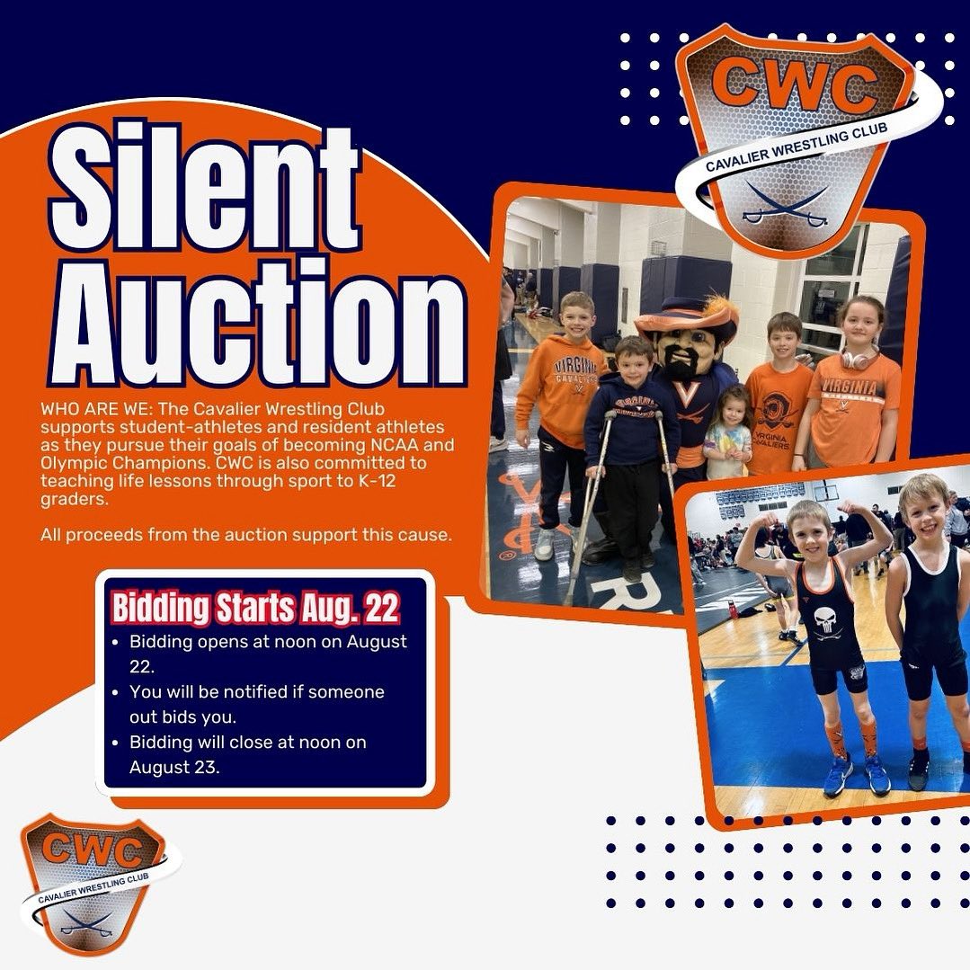 CavalierWRSTL's tweet photo. 🚨 NEW THIS YEAR! 🚨 
Our CWC Golf Outing silent auction is ONLINE! TODAY @ noon EST - Saturday @ noon EST! Click here for details: https://t.co/qYwtQKsoo3… https://t.co/i0NVXCQC3z