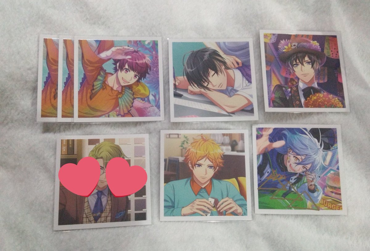 siitake_921's tweet photo. 【交換・譲渡】A3！ ましこれ ましコレ vol.10 箔

譲　咲也　真澄　天馬　三角
　　又は
　　希望額/＋送料

求　2枚目千景　♥>>無印
　
箔三角は箔千景との交換のみ
郵送のみ
検索からもお声掛けください https://t.co/ckesLm8cBW