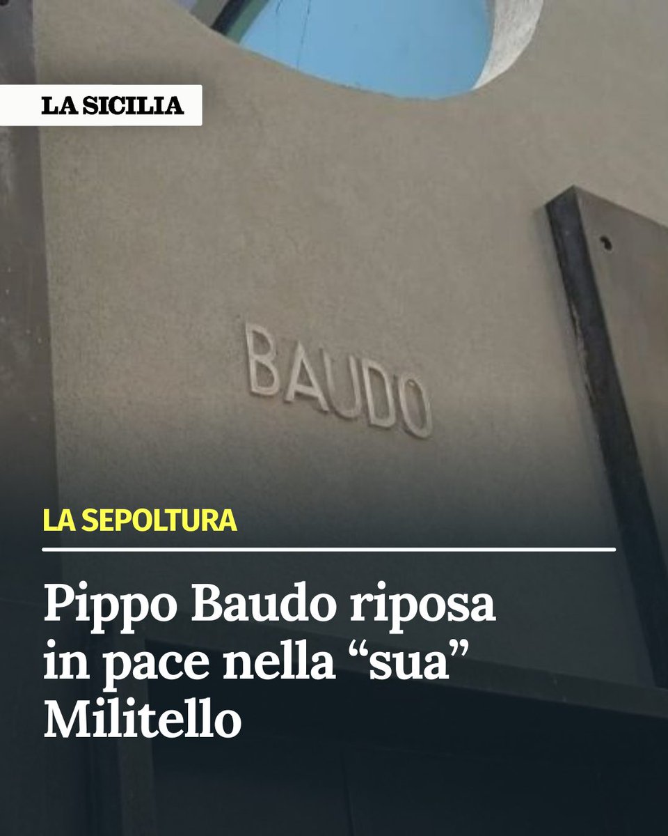 Pippo Baudo riposa in pace nella “sua” Militello La tomba di famiglia è in  un'area storica del cimitero comunale https://t.co/3wbzNsoKGF, image size:960x1200