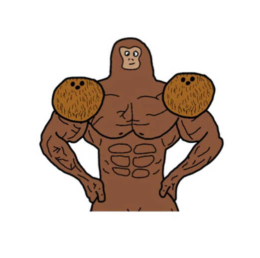 I found something very unique: a TikTok account where a Gym-panzee makes videos that explain gym excercises in a simple way.    

Monkey want big muscles. Monkey go gym.  

Go check this bad boy out:
tiktok.com/@gympanzeee/vi…