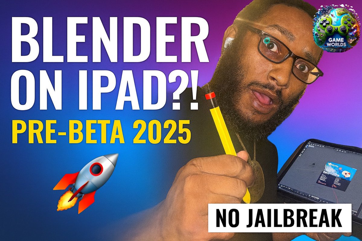 🚨 Tutorial Drop Thread🚨 Blender IOS

youtube.com/live/L5khr5Ki2…

We got Blender running natively on iPad 👀

S/O to @megabitsstudio for the first video that showed us how to get it

👉 You can follow his steps OR our walkthrough,either way, you’ll be animating on iPad in no time