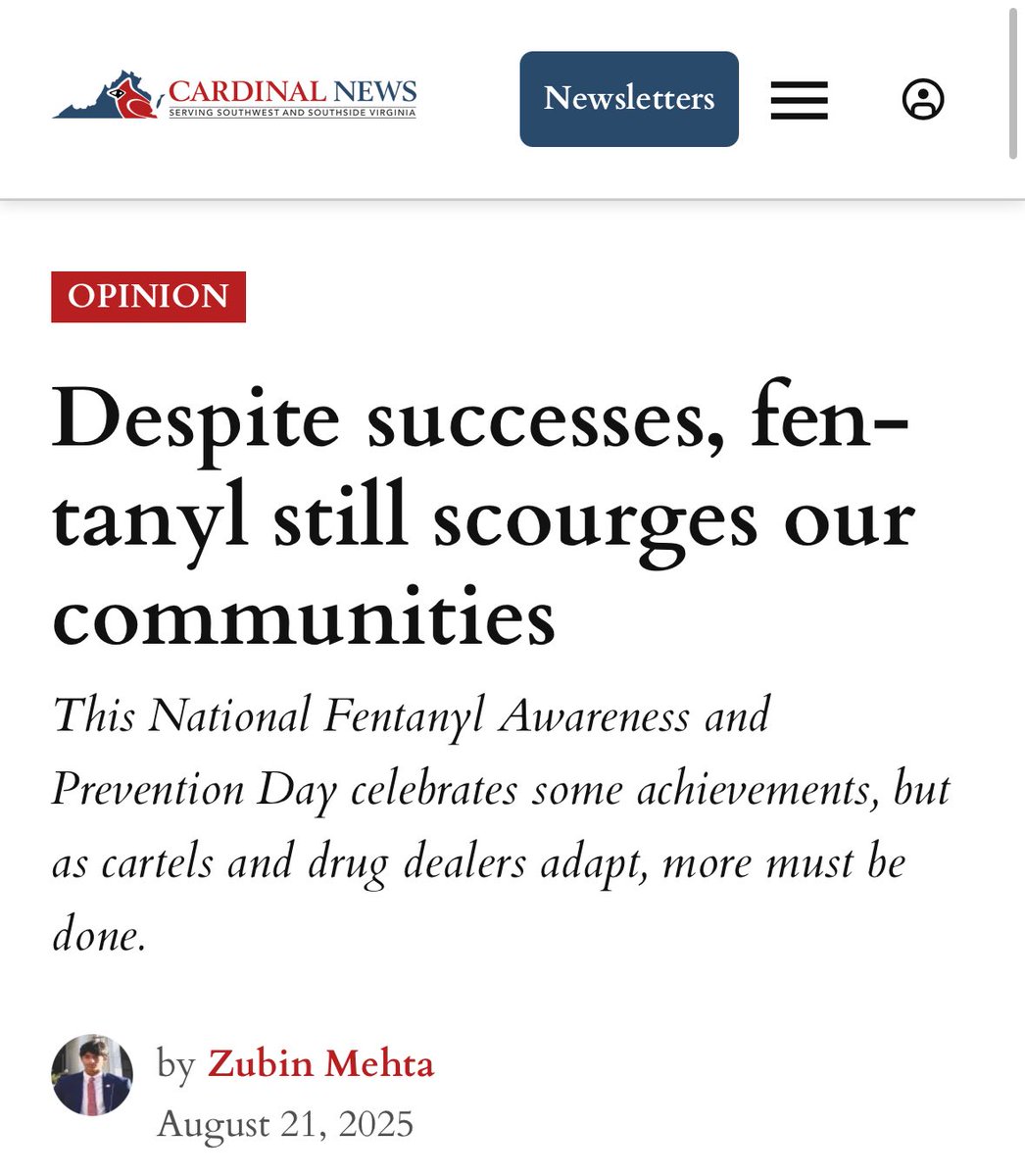 ROOZVA's tweet photo. 🚨NEW: So PROUD of my son for speaking out at such a young age about a crisis that he must tragically witness first-hand.

We have made GREAT progress thanks to the leadership of @GovernorVA & First Lady Suzanne Youngkin.

Now it is time for more leaders to have the COURAGE my son has to demand action!

Read his full piece here: https://t.co/Xn37Twb5yI