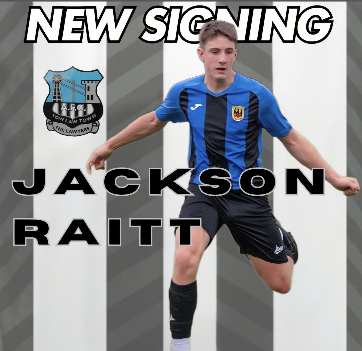 Tow Law Town AFC #Lawyers (@towlawtown) on Twitter photo 🗣 NEW SIGNING
We are delighted to welcome Jackson Raitt to Ironworks Road
Forward Jackson joins us on loan from Hartlepool United
We would like to thank <a href="/Official_HUFC/">Hartlepool United</a> for their assistance in this loan
🤝 Welcome to #TheLawyers Jackson 🗣 NEW SIGNING
We are delighted to welcome Jackson Raitt to Ironworks Road
Forward Jackson joins us on loan from Hartlepool United
We would like to thank <a href="/Official_HUFC/">Hartlepool United</a> for their assistance in this loan
🤝 Welcome to #TheLawyers Jackson