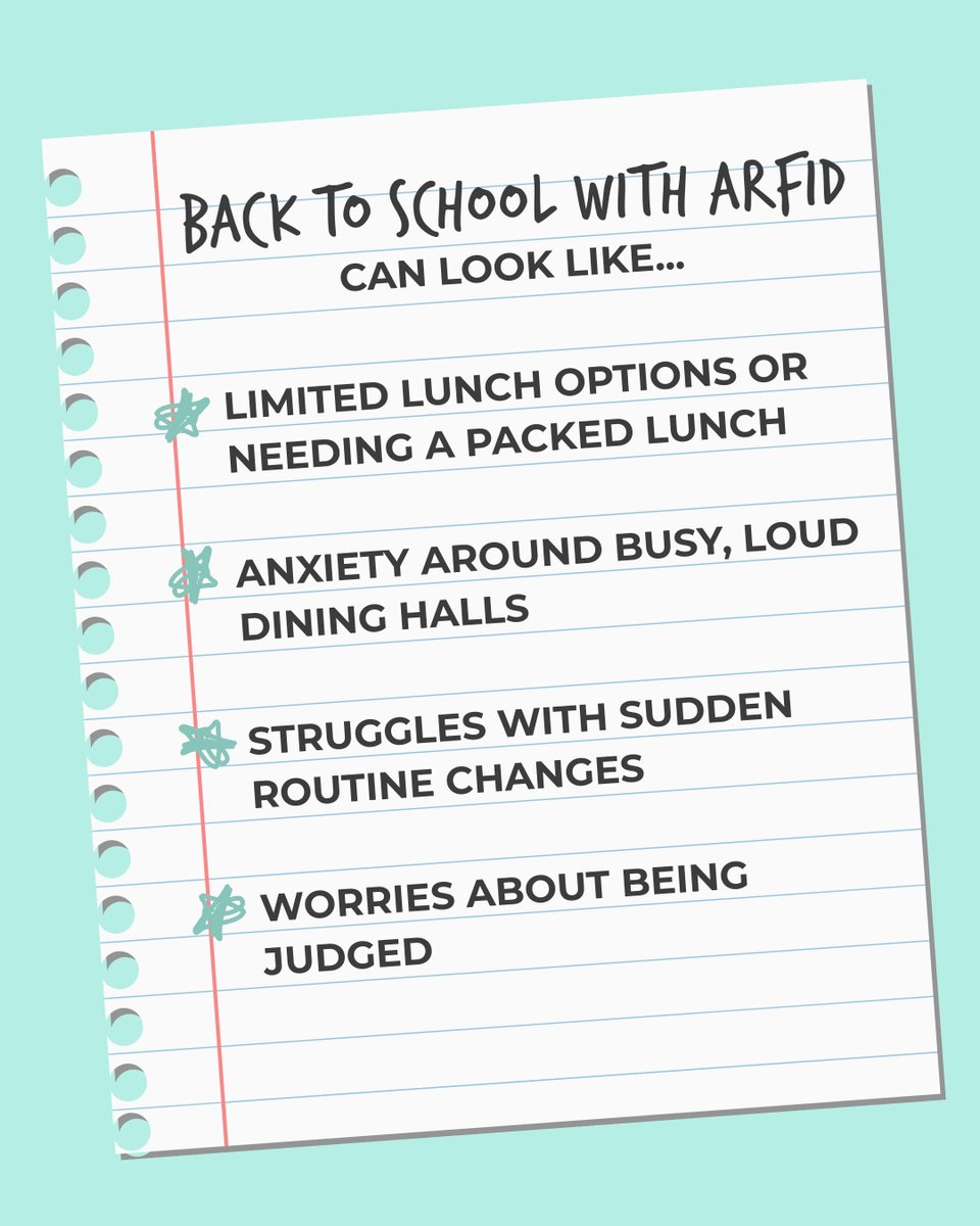 With understanding and support, children with ARFID can thrive at school. Let’s start the new term with compassion and awareness 🩵

For more info and resources, visit our website: arfidawarenessuk.org 

#ARFID #ARFIDAwareness #ARFIDAwarenessUK