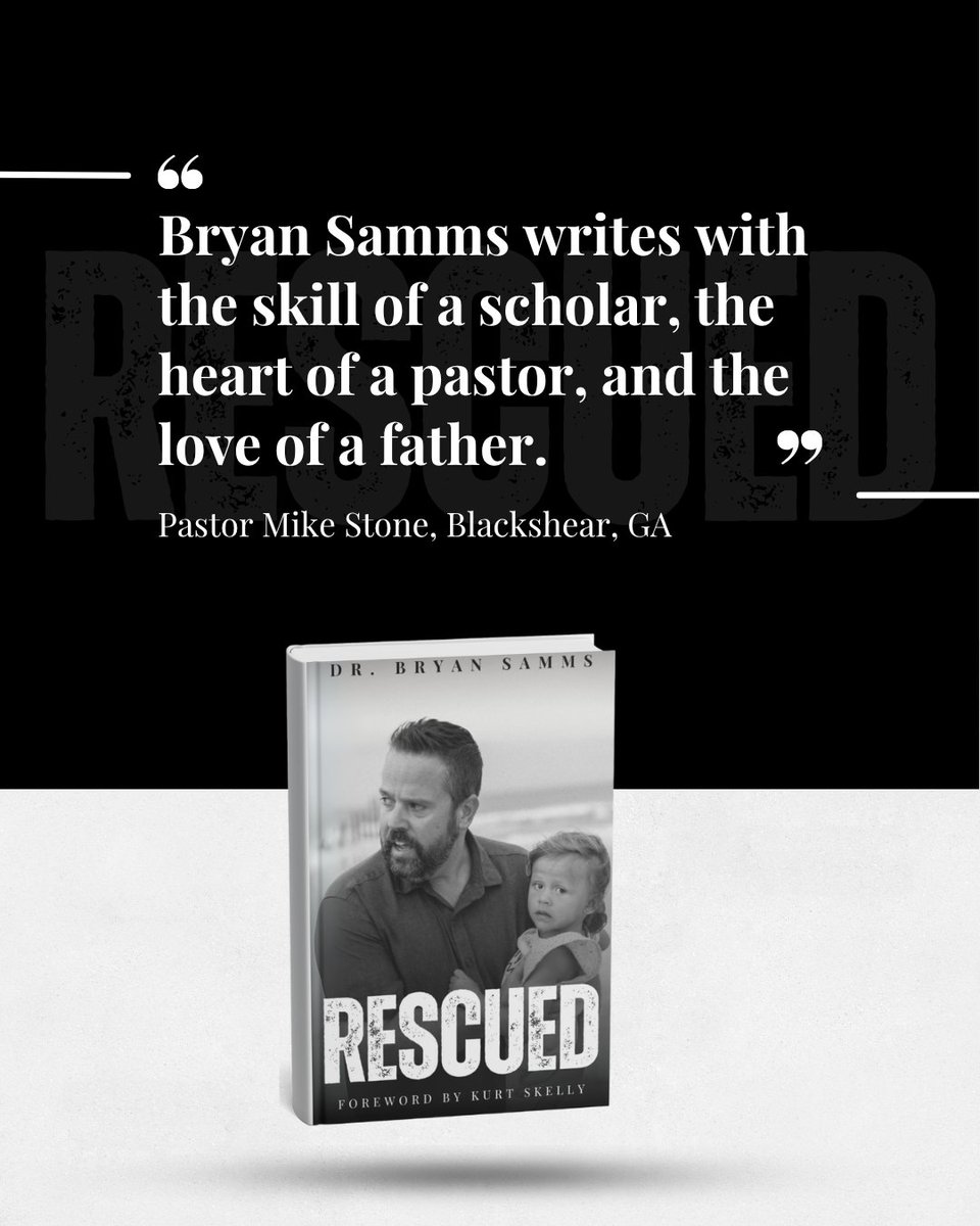 bryansamms's tweet photo. Thanks to @PastorMikeStone for the endorsement of Rescued. 

Pre-Order your copy today:  https://t.co/jlwUCfbav2 https://t.co/BYpNNClVZi