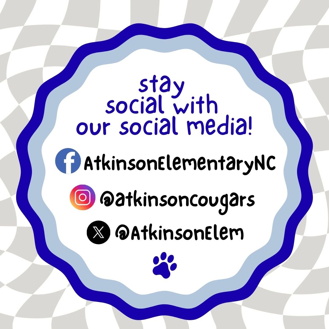 Want to know what's going on at Atkinson? Make sure to follow us on our social media platforms!

#WeAreATK🐾