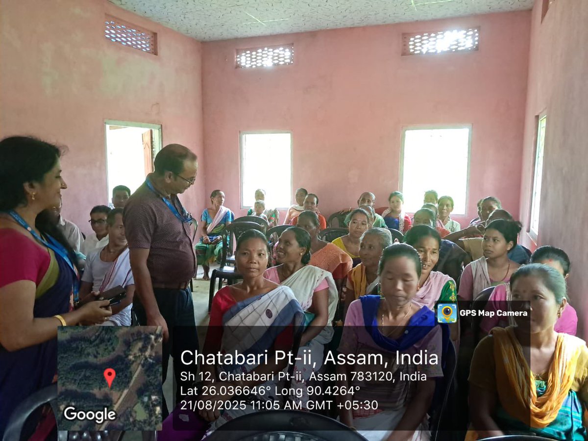 MssoSilk's tweet photo. Farmer Training Program held at Baida Somani, Goalpara on 21.08.2025 with 68 stakeholders.
Focus: Ericulture &amp; Muga cultivation. Farmers shared field challenges; CSB P2EBSF Topatoli Scientist &amp; DoS Assam officials offered practical solutions. @csbmot @TexMinIndia @PIB_Guwahati https://t.co/lVQflHs34a