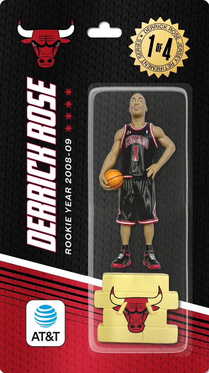 DerrickRoseMuse's tweet photo. Four different Derrick Rose collectible figurines will be given away at the United Center on four dates next season. 🌹

Rookie Season: 11/4/25 

Facemask Era: 12/17/25

MVP Season: 2/22/26

Green Jersey: 3/19/26 https://t.co/yH06kx7Dzh