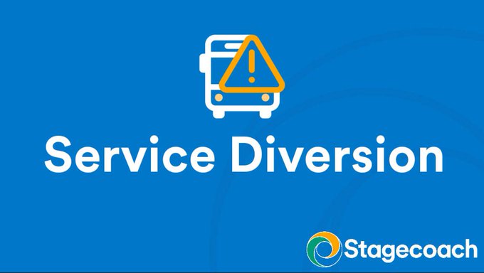 # Torbay All 12 &amp; 22 services have been diverted. Due to a Road Traffic Accident. All services are using Belgrave Road, Shiphay Lane, Link Road, Preston Down Road then back to normal route. In both directions.