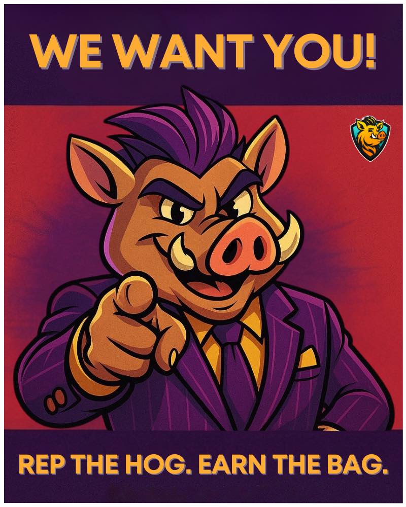 playBetHog's tweet image. The Hog Wants YOU 🫵

Think you’ve got what it takes to rep BetHog? 👀

We’re launching the Sponsored Bettor Program, where your content = rewards:

🏆 VIP status on BetHog
🚀 Boosted commissions
🐗 Affiliate badge on X
🔦 Your content featured on our socials

Apply below! 👇