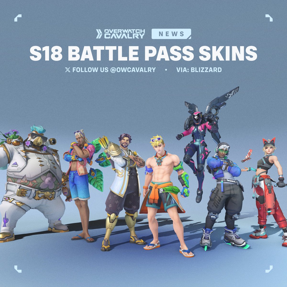 New #Overwatch2 Battle Pass Skins 🎫