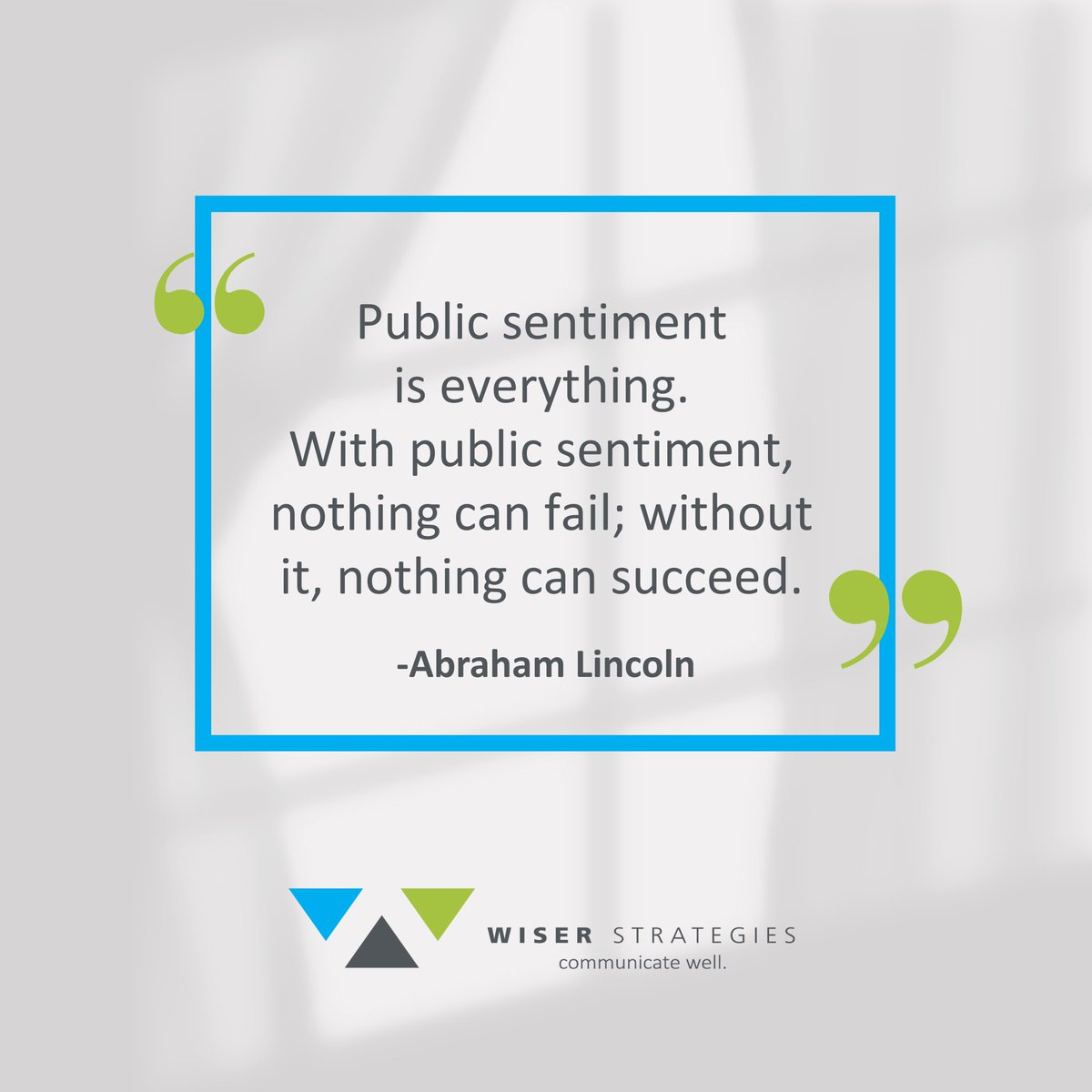 WiserStrategies's tweet photo. Words have power. The right quote can inspire, challenge, or remind us what really matters in the work we do every day. Here are a few that push us to think differently and communicate better.

Which one speaks to you today? https://t.co/f2O4uXDShj