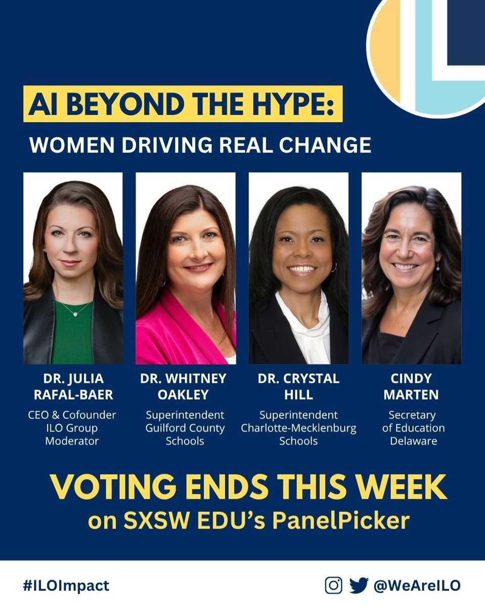 🗳️ 3 DAYS LEFT TO VOTE for “AI Beyond the Hype: Women Driving Real Change” at #SXSWEDU

participate.sxsw.com/flow/sxsw/sxsw…