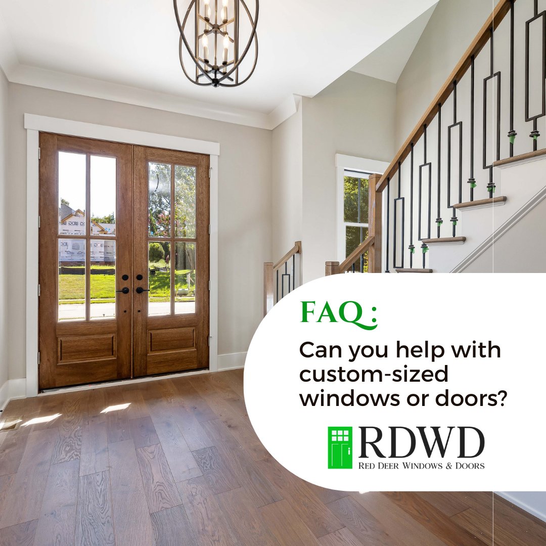 RedDeerWindowsA's tweet image. ❓FAQ: Can you get custom-sized windows or doors?
✅ Yes! Every home is unique—our solutions are built to fit yours perfectly.
#CustomWindows #PrecisionFit #RedDeerWindowsAndDoors