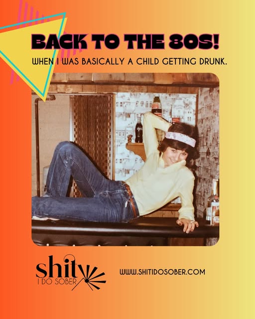 shitidosober's tweet photo. 1980(ish): feathered hair, bandana belt, cheap booze. One year into drinking alcoholically—and already chasing “normal” I’d never find. The Michigan chapter of my book tells the story: https://t.co/Kl9pZFr0gv
#80svibes #shitidosober https://t.co/hUcmFvCfVi