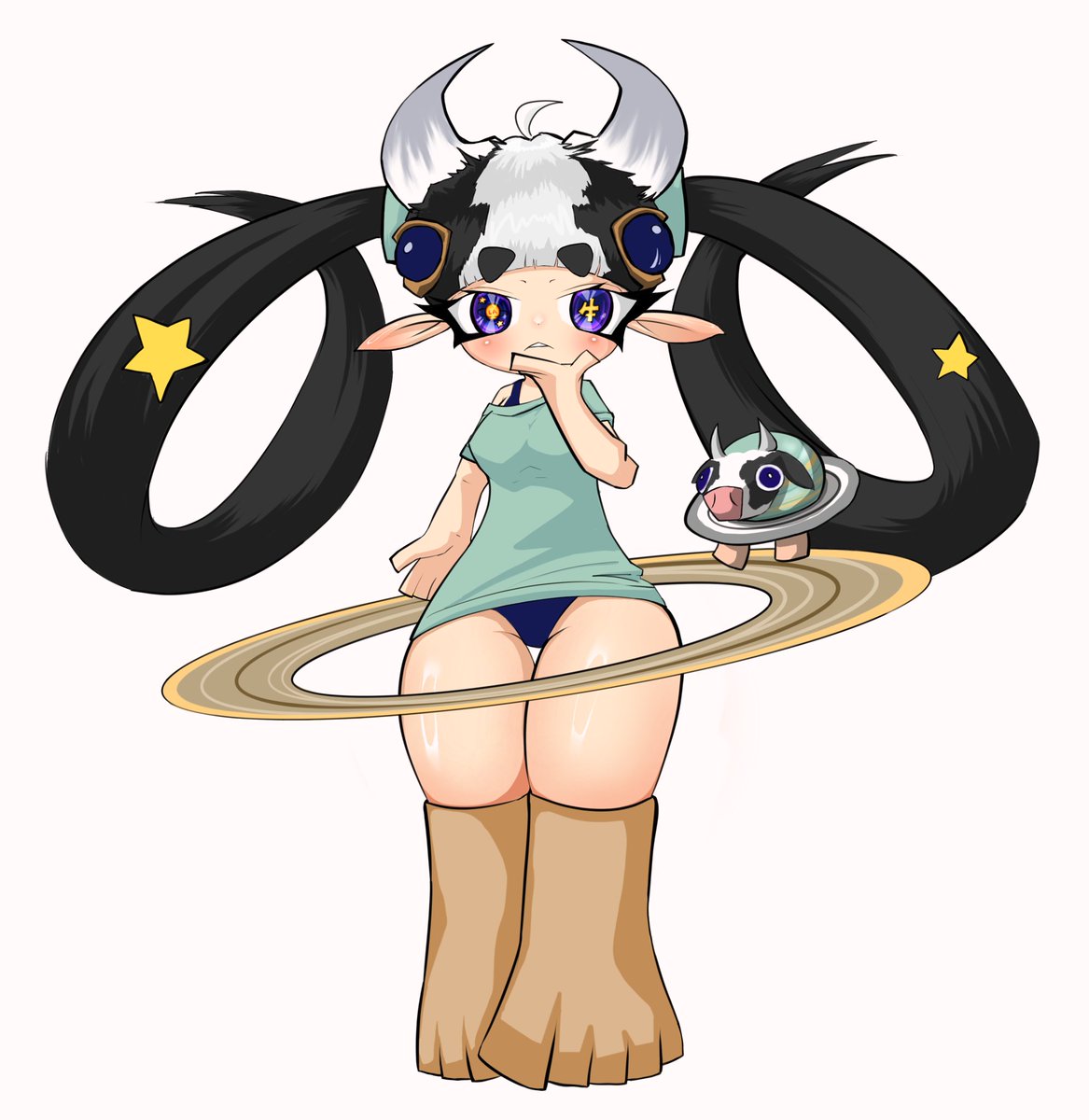 la vaca saturno saturnita擬人化
#ITALIANBRAINROT #lavacasaturnosaturnita #イタリアンブレインロット #擬人化 #太もも #ツインテ #イラスト #illustration