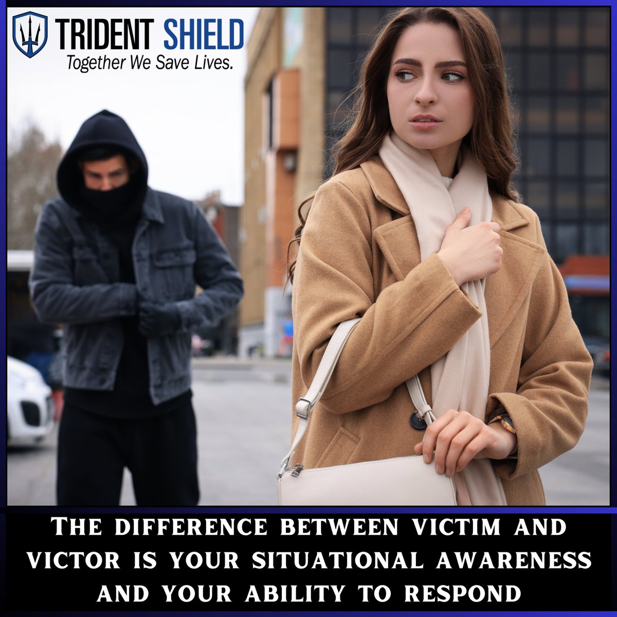 TridentShield's tweet photo. The difference between VICTIM and VICTOR is your situational awareness and your ability to respond.  Let us help you protect those you care about.
https://t.co/kO4zw0wED0 https://t.co/rp9uv5gmTT