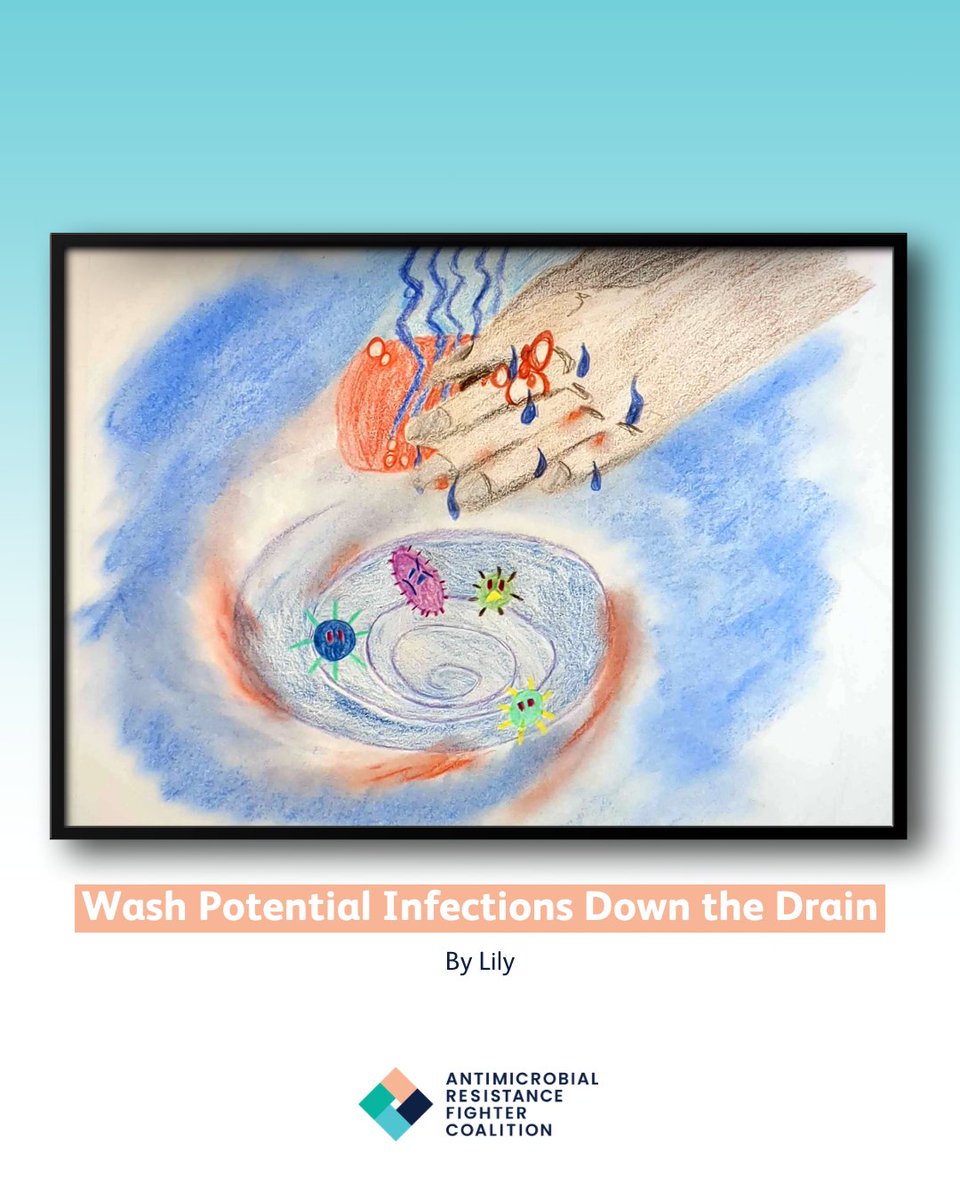 AMResistance's tweet image. Simple actions make a big difference. In Wash Potential Infections Down the Drain, Lily highlights the importance of #handwashing in preventing infections and reducing the overuse of antibiotics.

Keeping our hands clean can help stop the spread of illness and fight against #AMR.