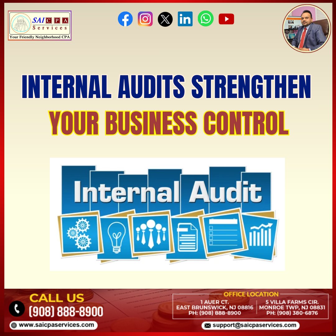 SaiCPA's tweet image. Audit smart, control strong with SAI CPA Services. ✅ 

Contact Us: saicpaservices.com
whatsapp.com/channel/0029Va…
(908) 380-6876

#SaiCPAService #InternalAudit #BusinessControls #SAICPA #AccountingExperts #BusinessGrowth #FinancialClarity