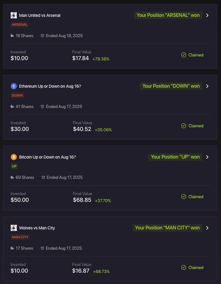 My rule for the team and myself is simple: we don't launch anything we wouldn't personally use.

So when people ask if I bet on <a href="/foresightnow/">Foresight</a>, the answer is yes. Of course.

It's not because of bias, but because the platform is genuinely fun. I chatted with friends about EPL, we