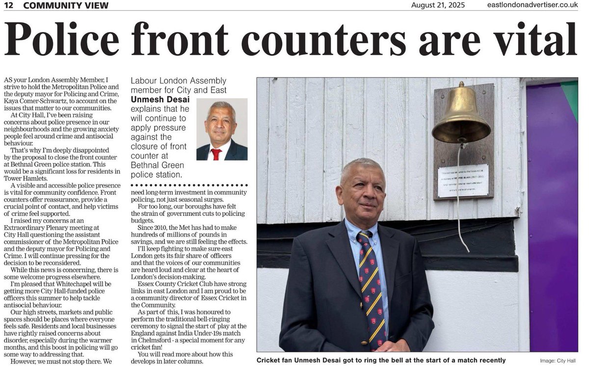 My latest <a href="/ELAdvertiser/">East London Advertiser</a> column👇