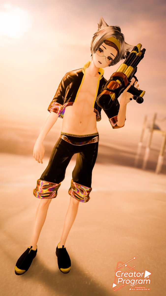 Kaerun 🐸📸 (@jellekayen) on Twitter photo 水鉄砲バトルの準備はできた?
Ready for a waterfight?
Model: <a href="/CyberTron1c/">Cyber_tronic</a>
📸 Kaerun Edit: <a href="/CyberTron1c/">Cyber_tronic</a>
#VRCメンズ服 #MetaverseCreators_Fashion #VRCMenswear 水鉄砲バトルの準備はできた?
Ready for a waterfight?
Model: <a href="/CyberTron1c/">Cyber_tronic</a>
📸 Kaerun Edit: <a href="/CyberTron1c/">Cyber_tronic</a>
#VRCメンズ服 #MetaverseCreators_Fashion #VRCMenswear