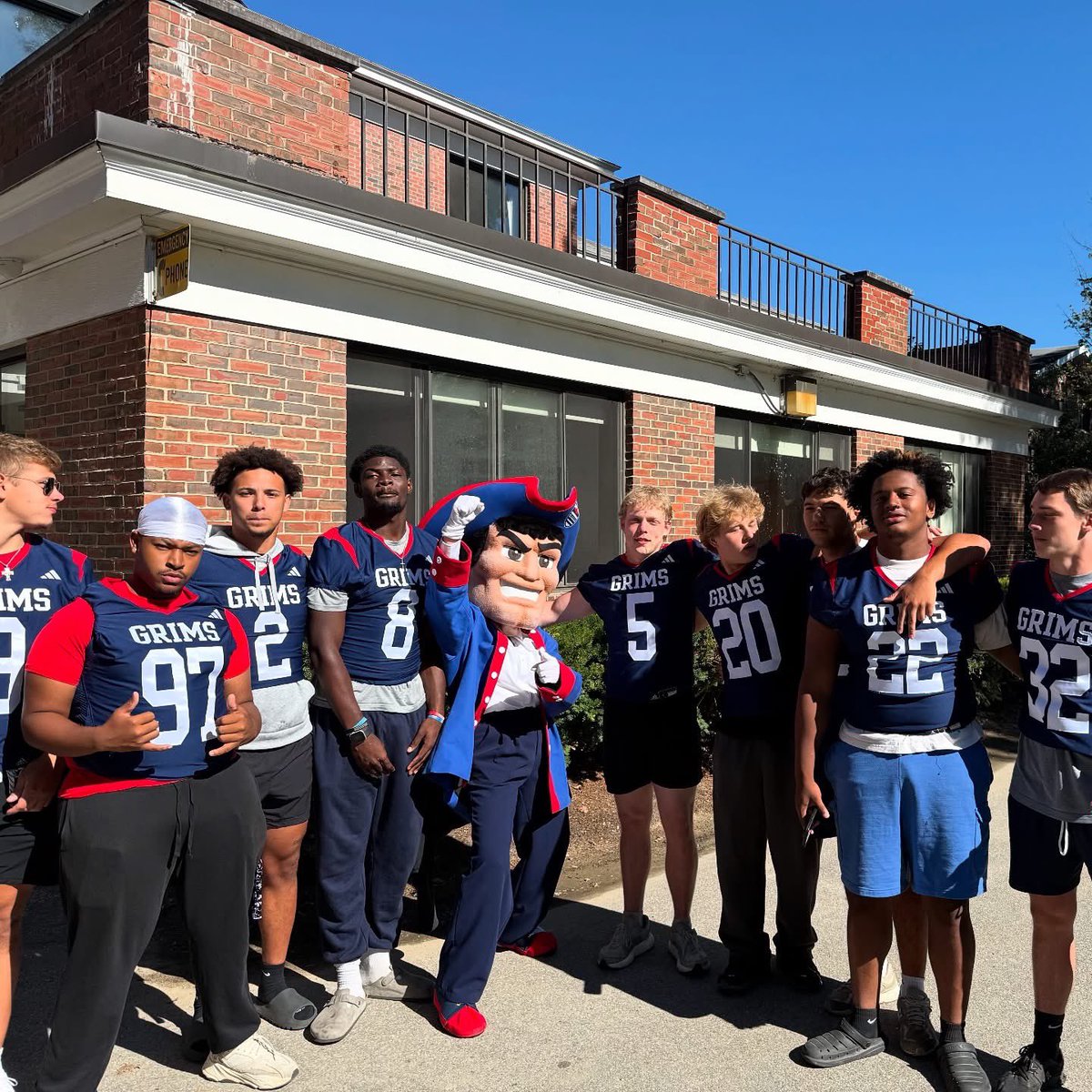 GrimsFootball's tweet photo. Freshman Move in Day!!

Today our guys helped move in the incoming students into their dorms.

#GoGrims https://t.co/WRFIf79FFp