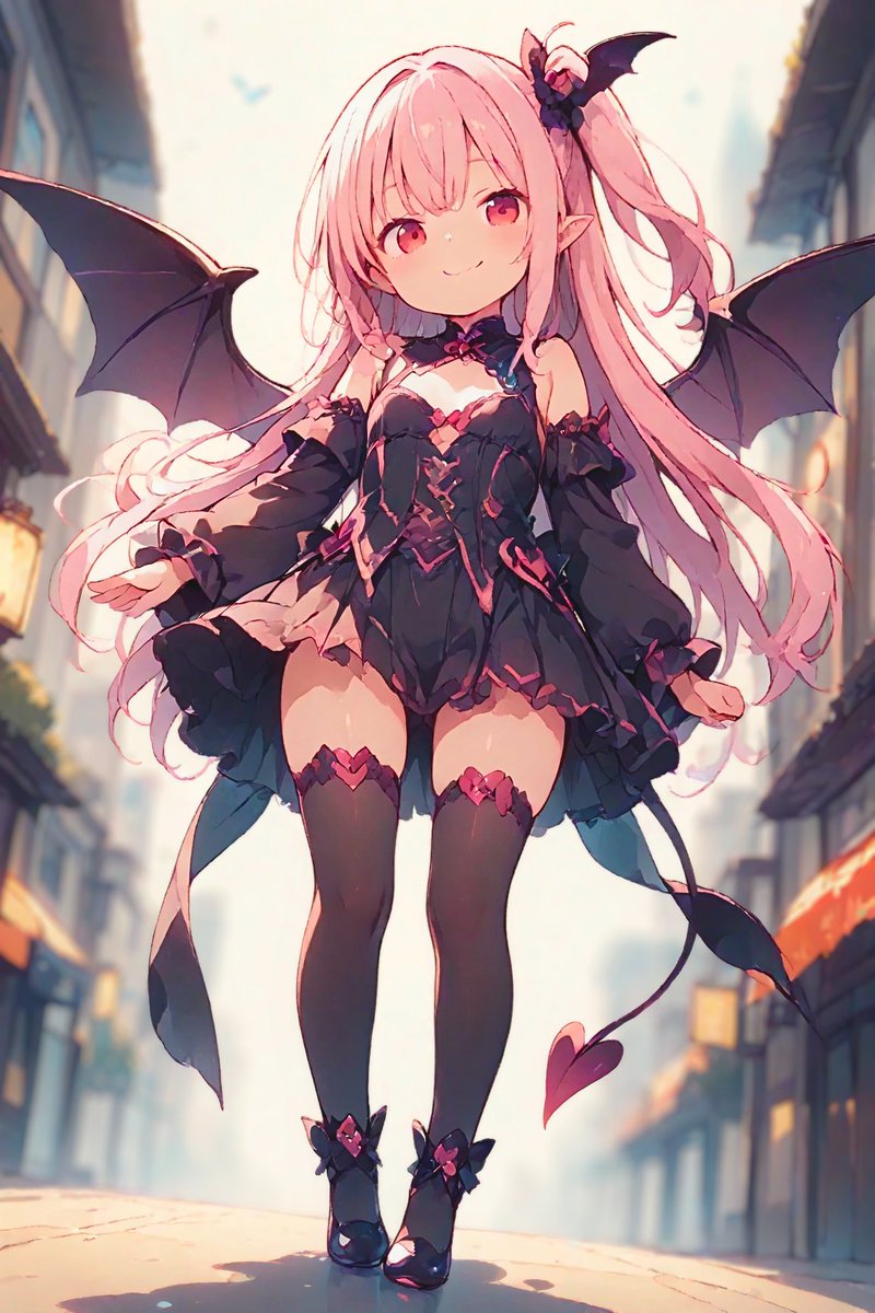 おはようございます❣
新キャラのメスガキサキュバスちゃん。主にサブ垢で登場すると思いますがこちらでも紹介✨
でも昔から自分を知ってる人なら誰かに似てると思いませんか？いや…まさかね？