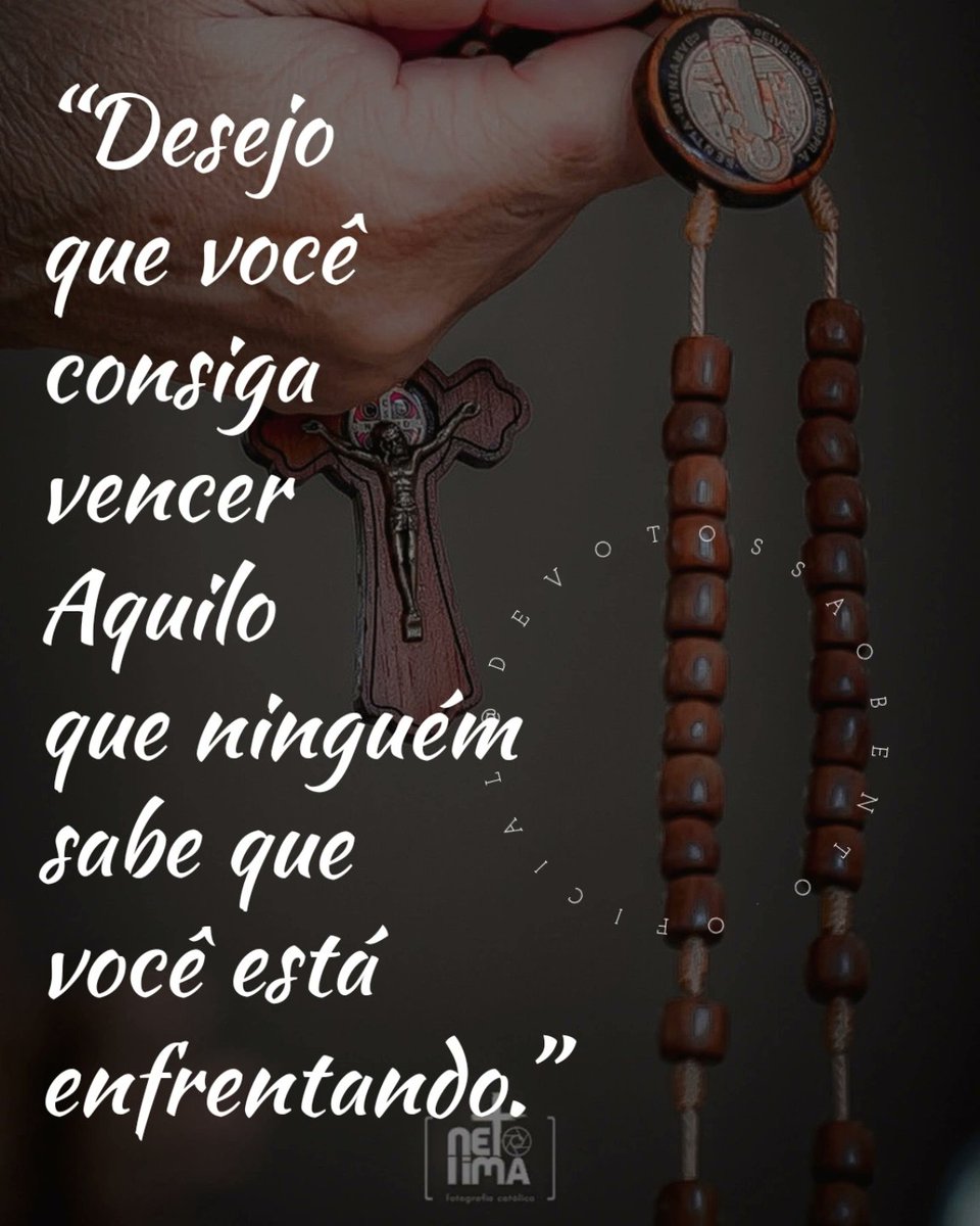 DevotosSaoBento's tweet photo. "Desejo que você consiga vencer Aquilo que ninguém sabe que você está  enfrentando." 🙏🙌❤️🕊️ https://t.co/prL7WfJiUe