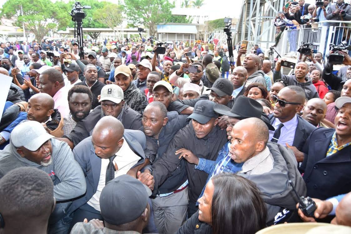 King H.E. <a href="/rigathi/">Rigathi Gachagua</a> Gachagua, EGH is back. Safe and sound.  

Statehouse chai inaonja muarubaini.